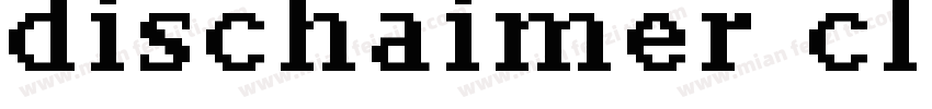 dischaimer classic字体转换